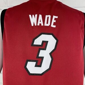 Adidas Jersey Youth Large Miami Heat NBA Dwyane‎ Wade #3 All Star Hall of Fame